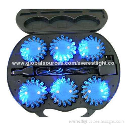 New Superior Visibility/Rechargeable Safety Warning Lights with 9 Flashing Functions